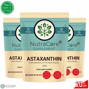 Astaxanthin Capsules 400mg High Potency Natural High Astaxanthin  Eco-friendly Clean Supplements-NutraCore
