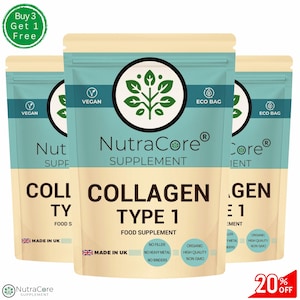 Collagen Type 1 Capsules: 600mg High Potency Fish Collagen - NutraCore