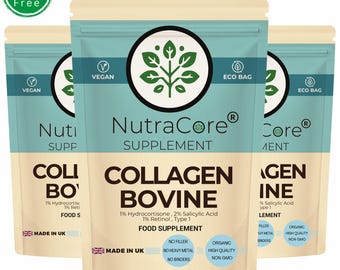 Capsule di collagene bovino: collagene di tipo 1 idrolizzato - NutraCore