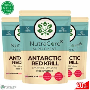 Antarctische rode krillolie 600 mg: natuurlijk veganistisch omega-3-supplement