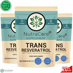 Trans Resveratrol 600mg Capsules: Vegan Plant-Based Supplement