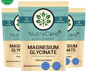 Magnesium Glycinate Capsules 700mg: Vegan, Clean, Natural Powder