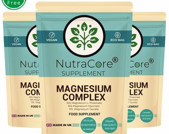 Magnesium Complex 750mg: Vegan Plant-Based Supplement