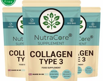 Collagen Capsules 600mg: Type 3, High Potency