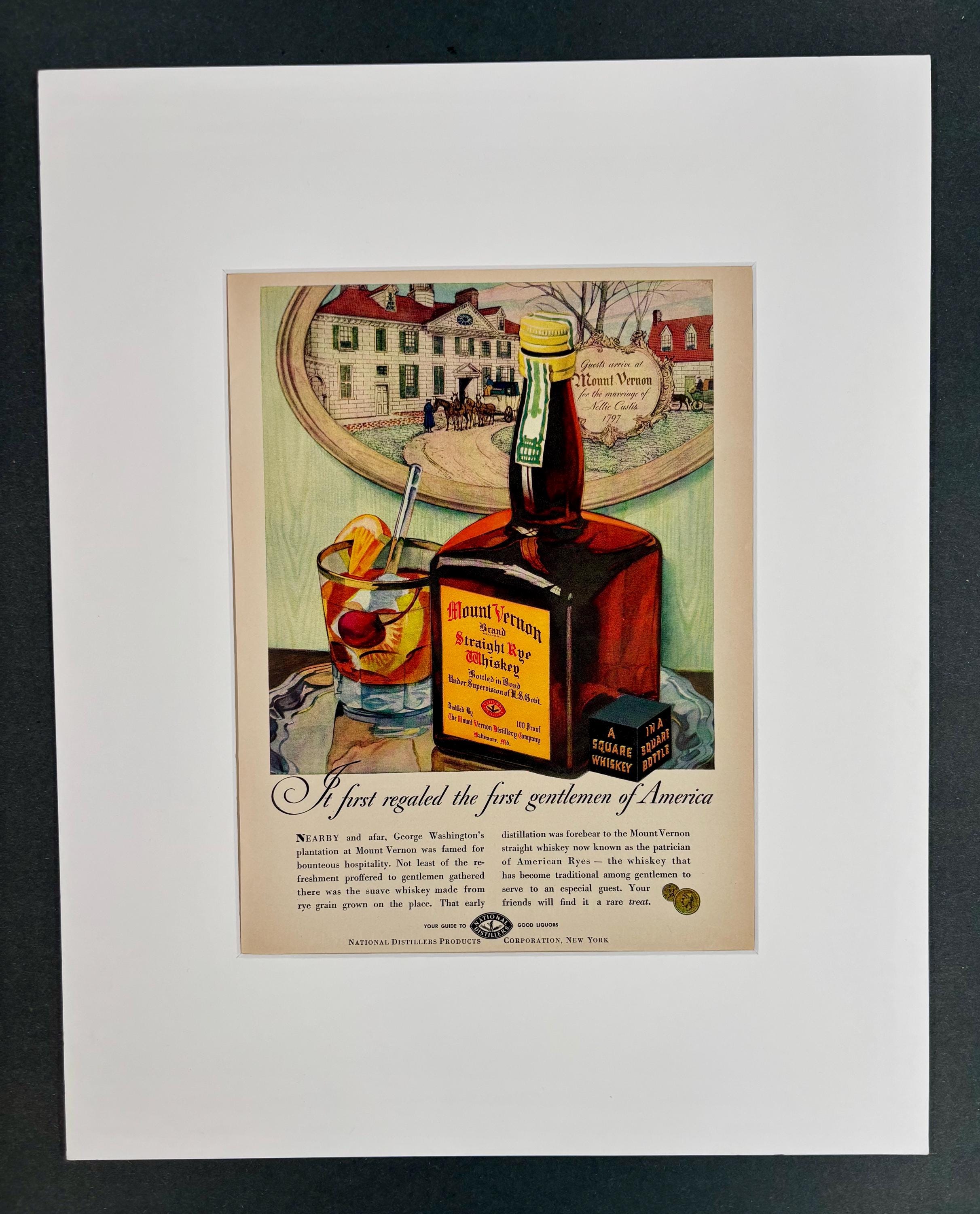 Mount Vernon ヴィンテージ　アンティーク　ウィスキーボトル Mount Vernon Whiskey - Etsy