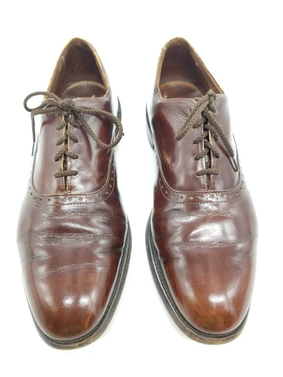 ALLEN EDMONDS DANBURY Dark Brown Auburn Leather Men display picture 1