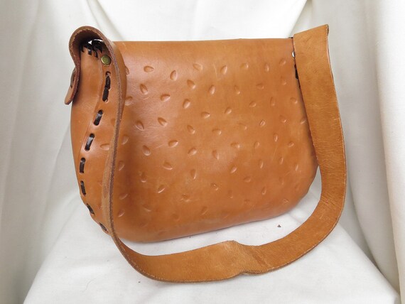 JANIDA Handmade Tooled Leather Arm Bag - image 3