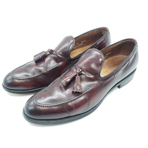 Allen Edmonds Saratoga Black Moc Toe Tassel Loafer Size: 8.5