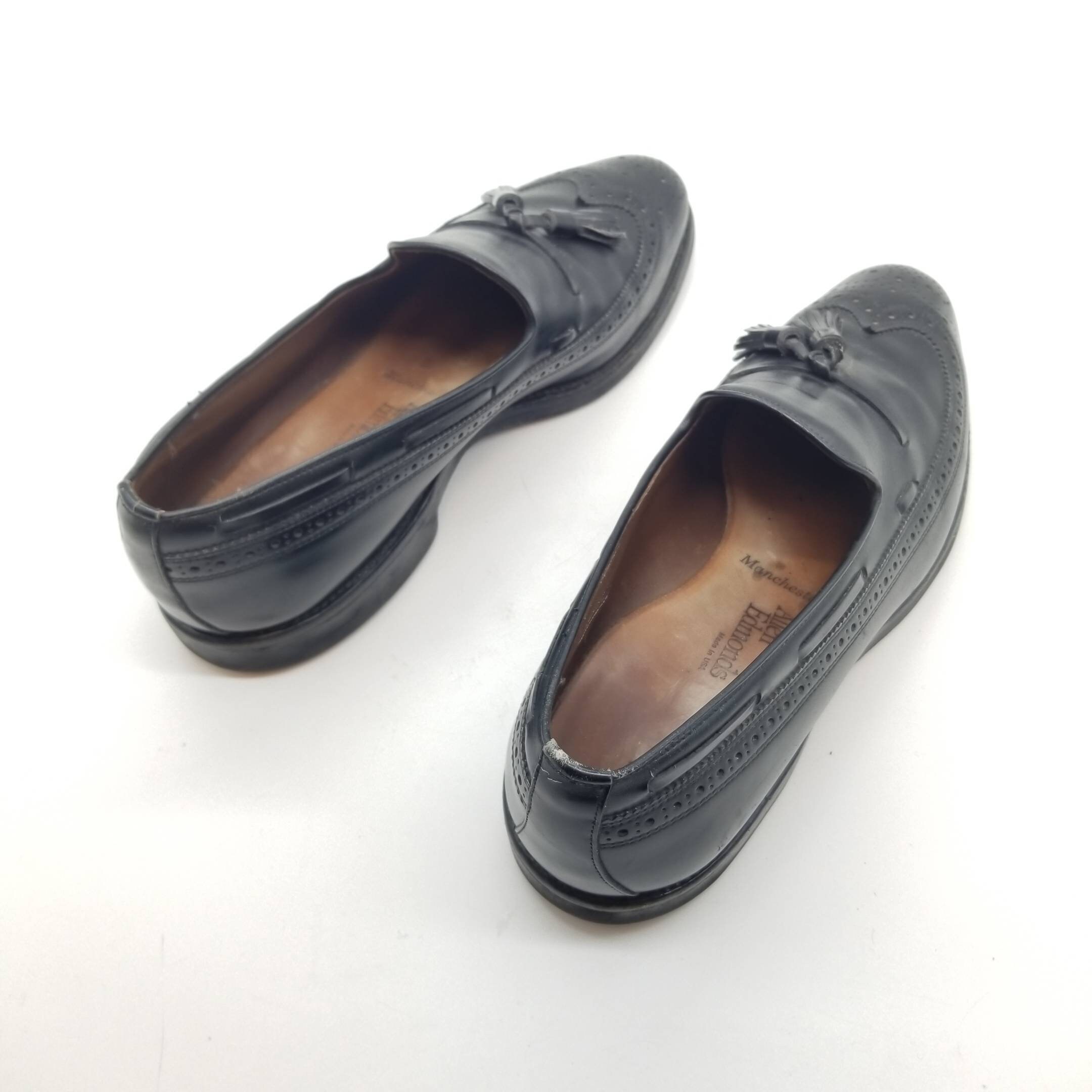 Allen Edmonds Manchester Black Leather Wingtip Tassel Loafer Men 10.5 USA Made Allen Edmonds NEW MANCHESTER BLACK Leather TASSEL Loafer  main image 2