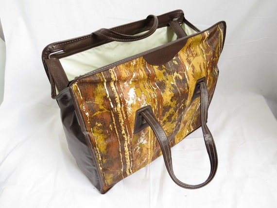 BARK BROWN DOCTOR Bag Vinyl Hinge Frame Tote - image 4