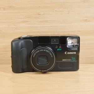 Vintage Canon Sure Shot Mega Zoom 76 35mm Point and Shoot Film Camera / Tested & Working