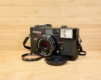 Konica C35 EF - Vintage Film - 35mm Point Shoot Camera - Etsy