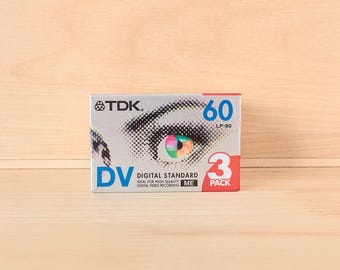 TDK DV60 Mini DV 3 Pack Digital Standard MiniDV Cassette Tapes New Sealed