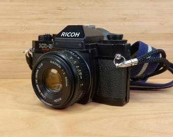 Vintage Ricoh KR-5 Super 35mm Film Camera - Rikenon 50mm f/2 Lens