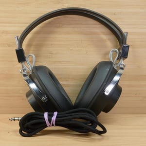 Vintage 60s Sony DR‑5A Stereo Headphones,  Made in Japan, Tested