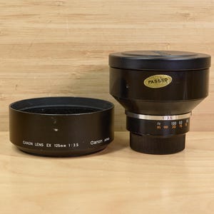 Vintage Canon EX 125mm f/3.5 Lens / Manual Focus / Made in Japan