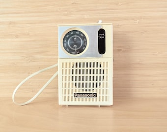 Vintage Panasonic RF-508 AM FM Portable Radio, Retro Transistor Radio, Tested Working