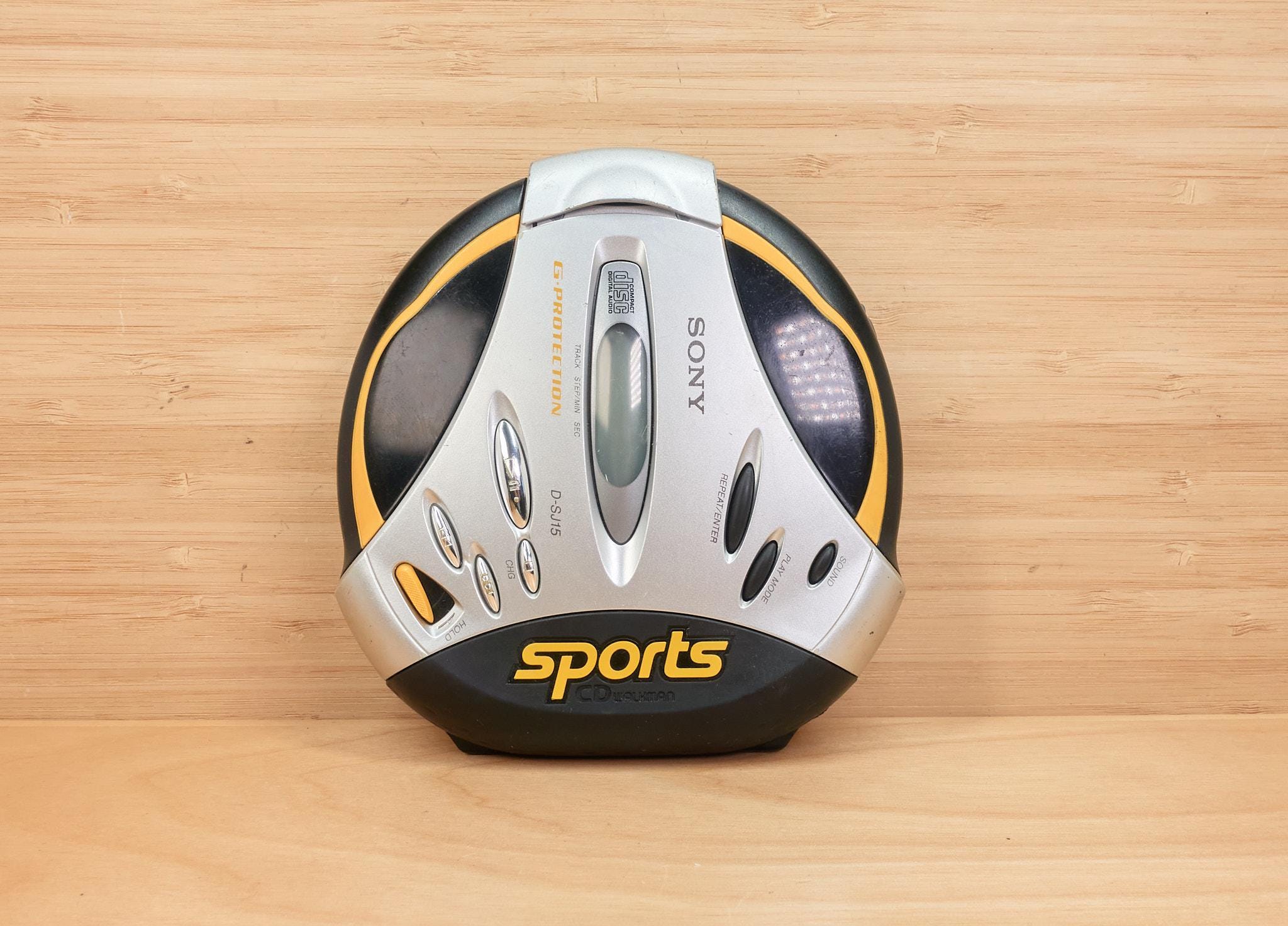 Vintage Sony Sports CD Walkman D-SJ15 / Portable CD Player / G