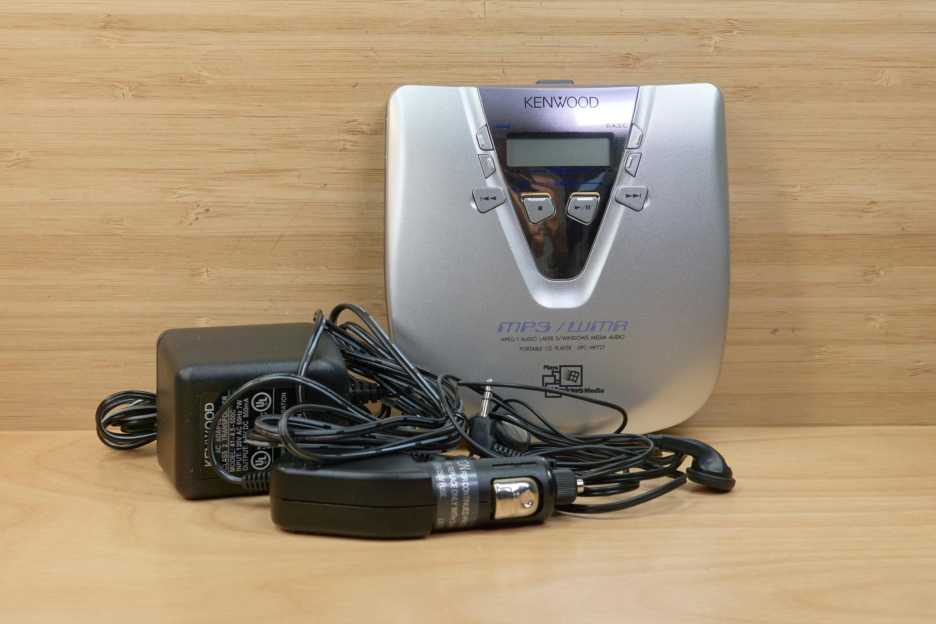 Vintage Kenwood DPC‑MP727 Portable CD Player MP3/WMA / Tested