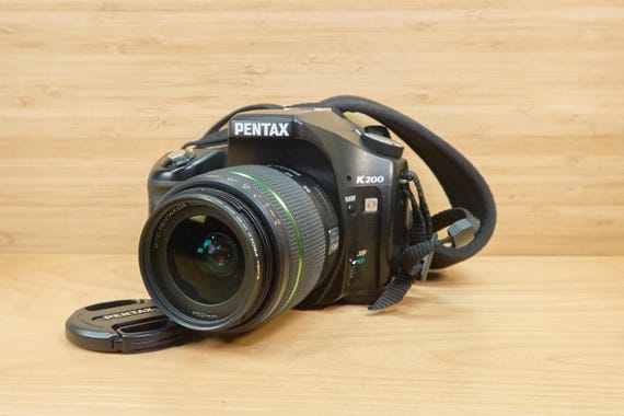 Vintage Pentax K200D DSLR Camera / 10.2 MP / 18–55mm Lens Vintage Pentax K200D DSLR Camera / 10.2 MP / 18–55mm Lens