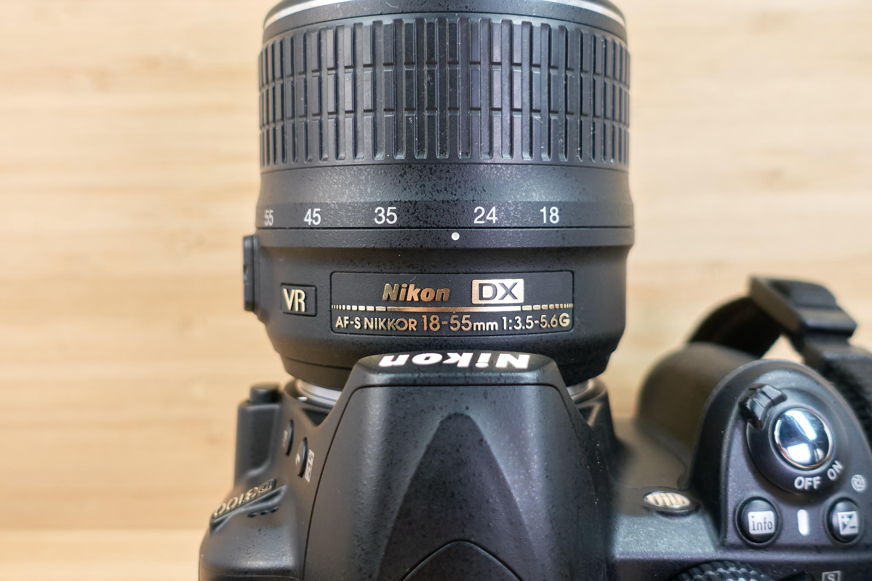 Vintage Nikon D3100 14.2MP Dslr Camera W/ AF-S Nikkor DX VR 18