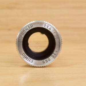 Vintage Eumig Eupronar 1:1.4 F20 Projection Lens – 8 mm Film Projector Optic