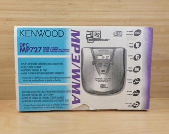 Vintage Kenwood DPC‑MP727 Portable CD Player MP3/WMA / Tested & Working