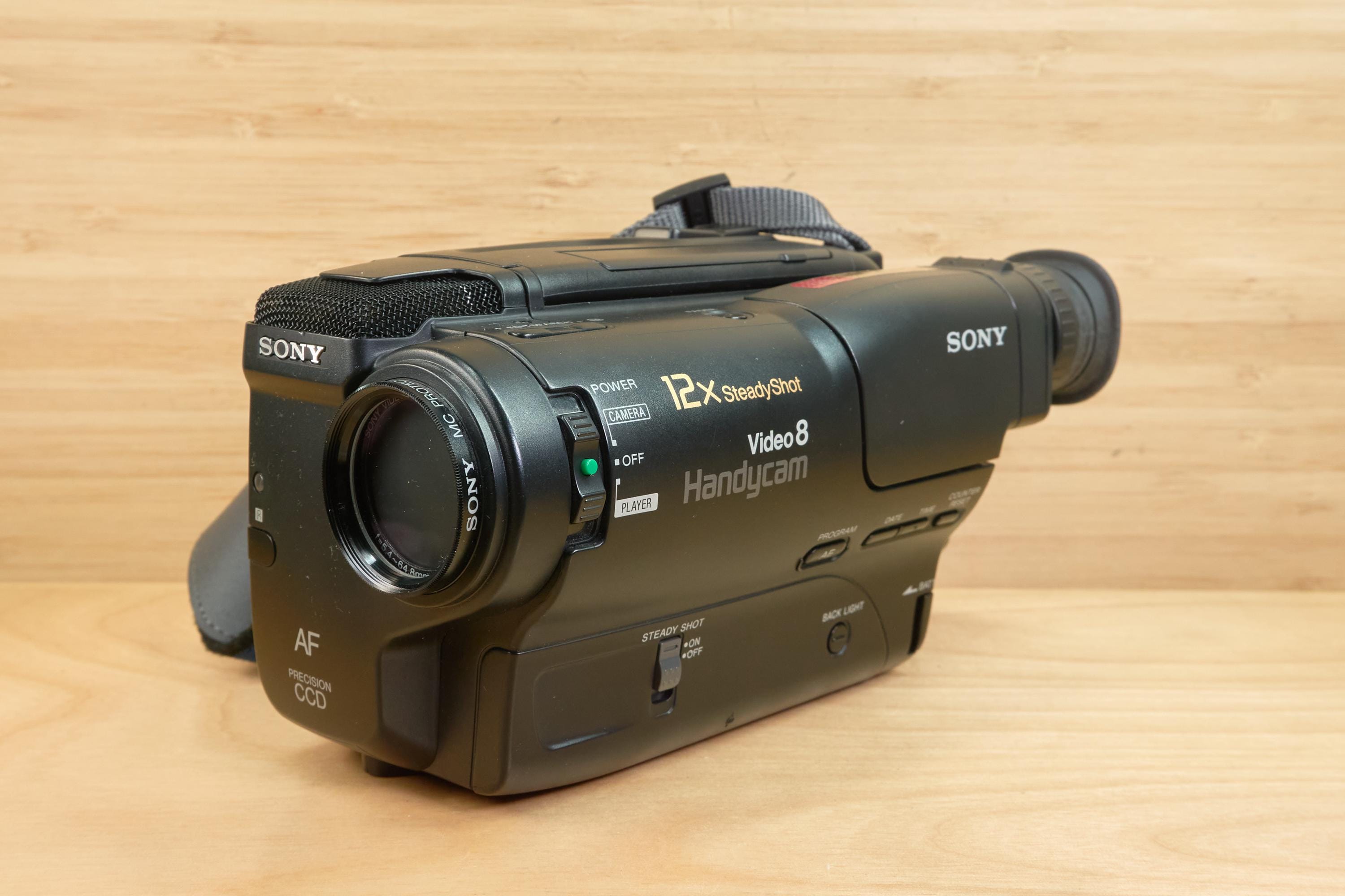 Vintage Sony Handycam CCD-TR86 Video8 Camcorder, Made in Japan