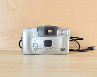 ヴィンテージ Canon Sure Shot Mega Zoom 76: 35 mm フィルムカメラ