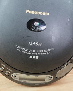 ポータブルプレーヤー Panasonic SL-S170 Vintage Panasonic SL-S170 Mash Portable CD Player XBS / Tested