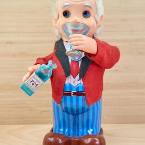 ヴィンテージ アンティーク バーテンダー 置物 フィギュア Vintage Bartender Toy - Etsy