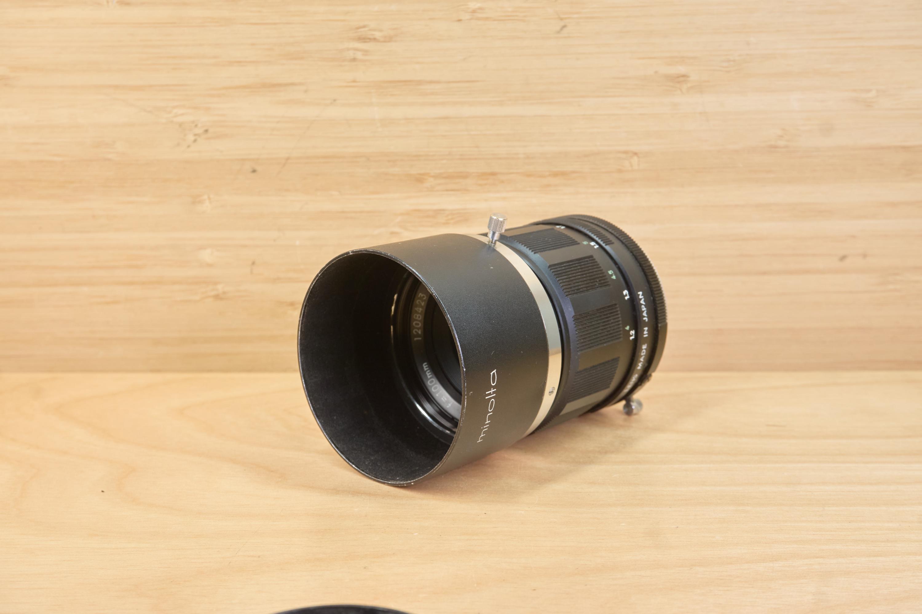 Vintage Minolta Rokkor 100mm F/3.5 Telephoto Lens - Sr-mount