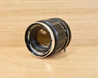 Vintage Minolta Rokkor 100mm f/3.5 Telephoto Lens - SR-Mount, Tested