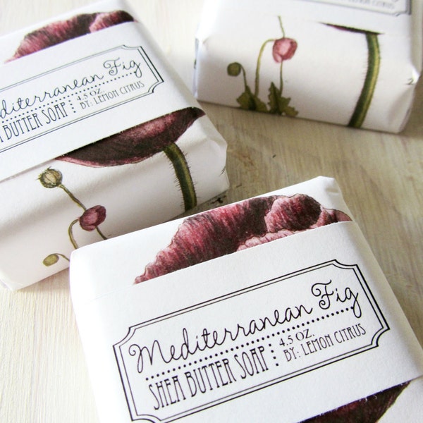 Mediterranean Fig Shea Butter Soap - amber, fig, sandalwood, vanilla