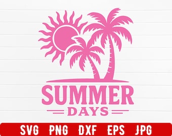 Summer Days SVG, Retro Summer SVG PNG, Retro Summer shirt svg, Summer png, Beach retro svg, Summer break svg, Beach Shirt Sublimation, Beach