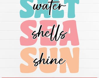 塩水貝殻、太陽、SVG、PNG、バケーションSVG、サマーシャツデザイン、サマーSVG、ハローサマーSVG、ビーチSVG、サマーシャツSVG、Cricutファイル