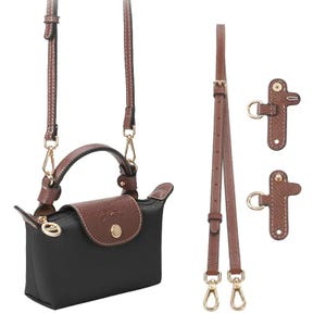 Transfer Your Longchamp Le Pliage Bag with Adjustable Genuine Leather Shoulder Strap – Punch-Free Installation