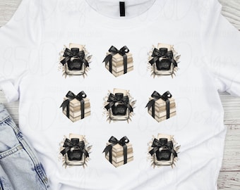 Poetcore Book Stack PNG Dark Academia Shirt Design