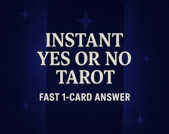 Instant Yes or No Tarot Reading – 1‑Card Answer (Delivered Within the Hour)
