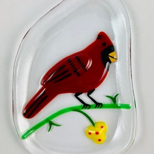 Plato colector de bolsitas de té de vidrio fundido Cardinal