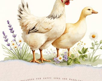 Hierbas saludables para pollos y patos