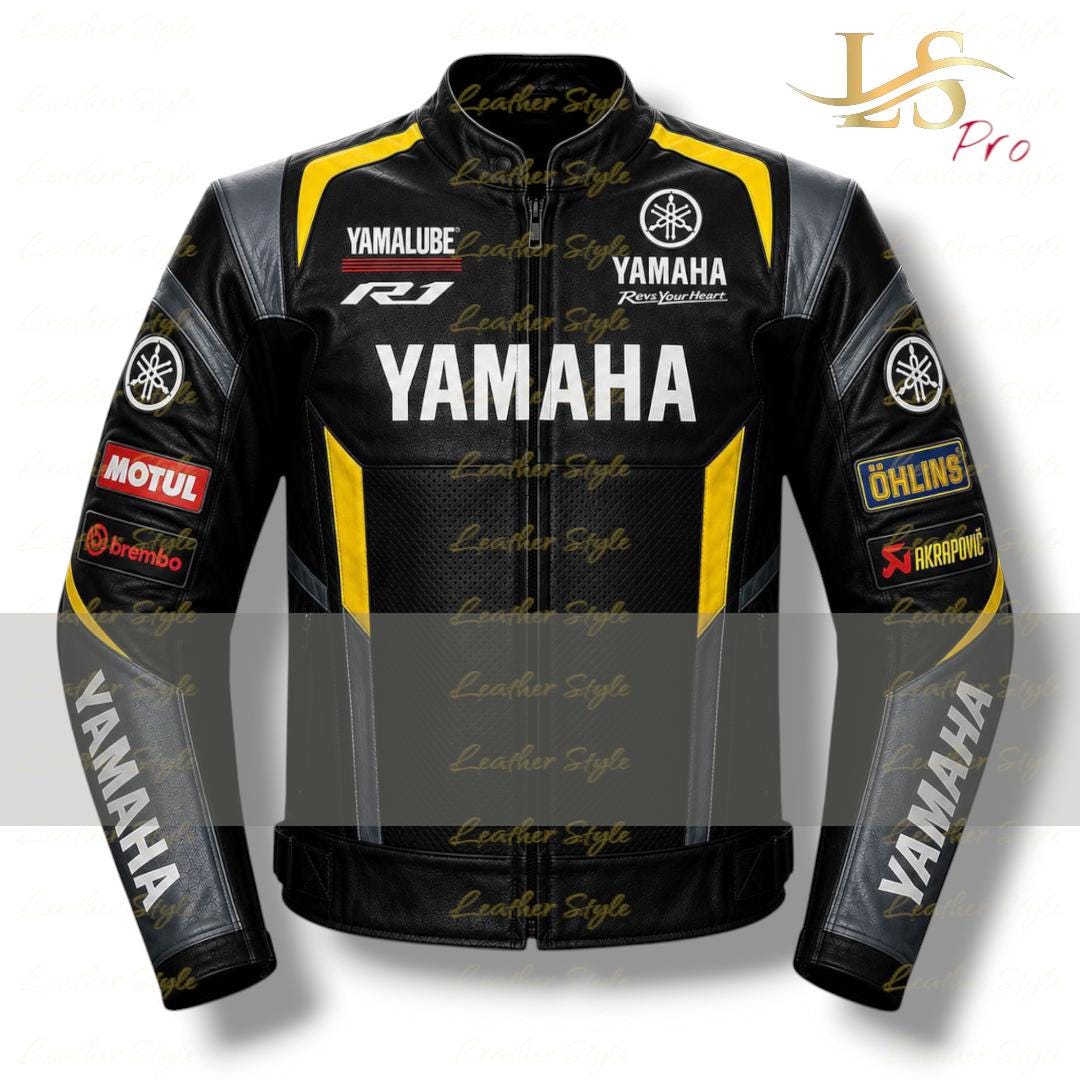 Yamaha Leather Jacket - Etsy