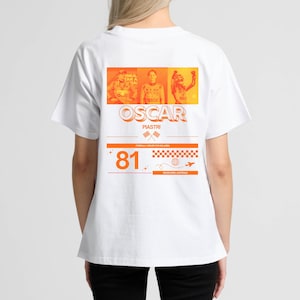 Oscar Piastri | Vintage F1 T-shirt | Uniseks voor volwassenen | Raceontwerp |