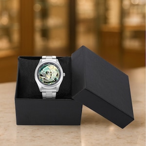 Stainless Steel Fish Watch – 1.6&quot; Face with Unique Design | Durable Quartz Movement