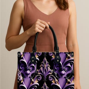 Gothic PU Tote Bag – Gilded Dreams