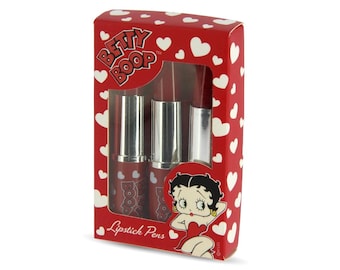 Betty Boop Lipstick Pen Set 3 Pack-Red School Kids Stationary-3 Pack
