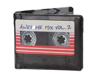 Marvel Guardians of The Galaxy Mix Tape Wallet-Slim Bi-Fold Purse-Card Holder  Zipper Pocket