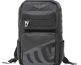DC Batman Legend Backpack–School Rucksack with Padded Straps & Panel-Black