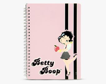 Betty Boop A5 Pink Spiral Notebook–Writing Journal School Stationary Gift