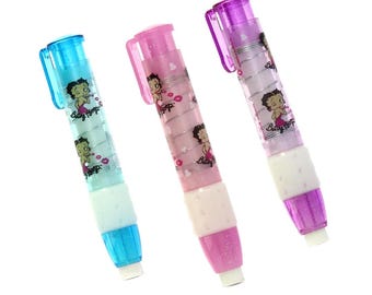 Betty Boop Press on Eraser-Pack of 3-Pencil Rubber Stationary Gift